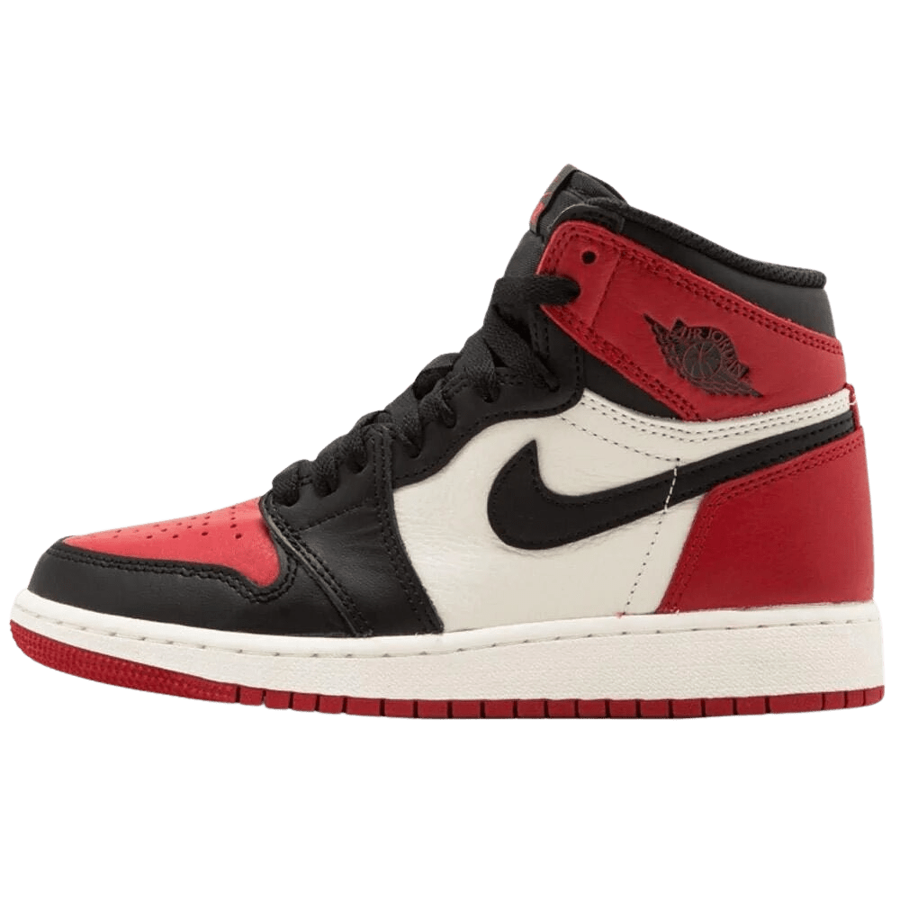 Air Jordan 1 Retro High OG GS "Bred Toe"- Streetwear Fashion - helmiss.com