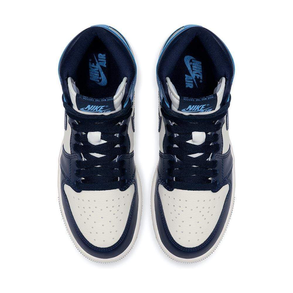 Air Jordan 1 Retro High OG GS 'Obsidian'- Streetwear Fashion - helmiss.com