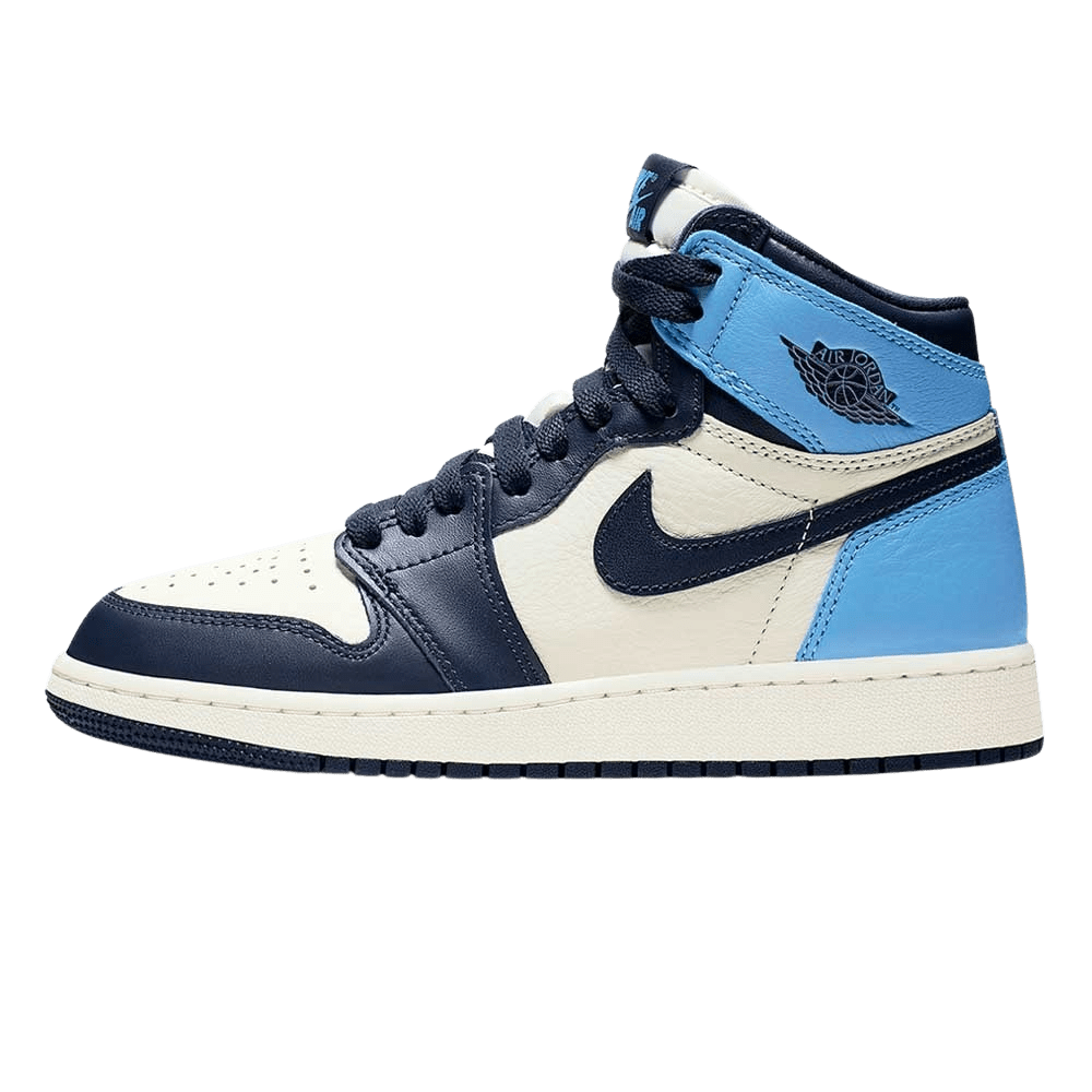 Air Jordan 1 Retro High OG GS 'Obsidian'- Streetwear Fashion - helmiss.com