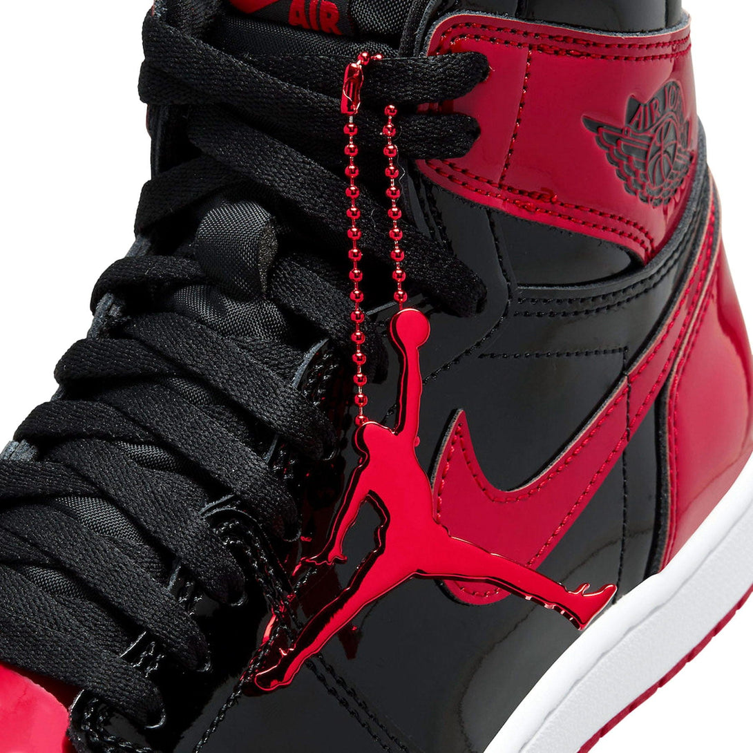 Air Jordan 1 Retro High OG 'Patent Bred'- Streetwear Fashion - helmiss.com