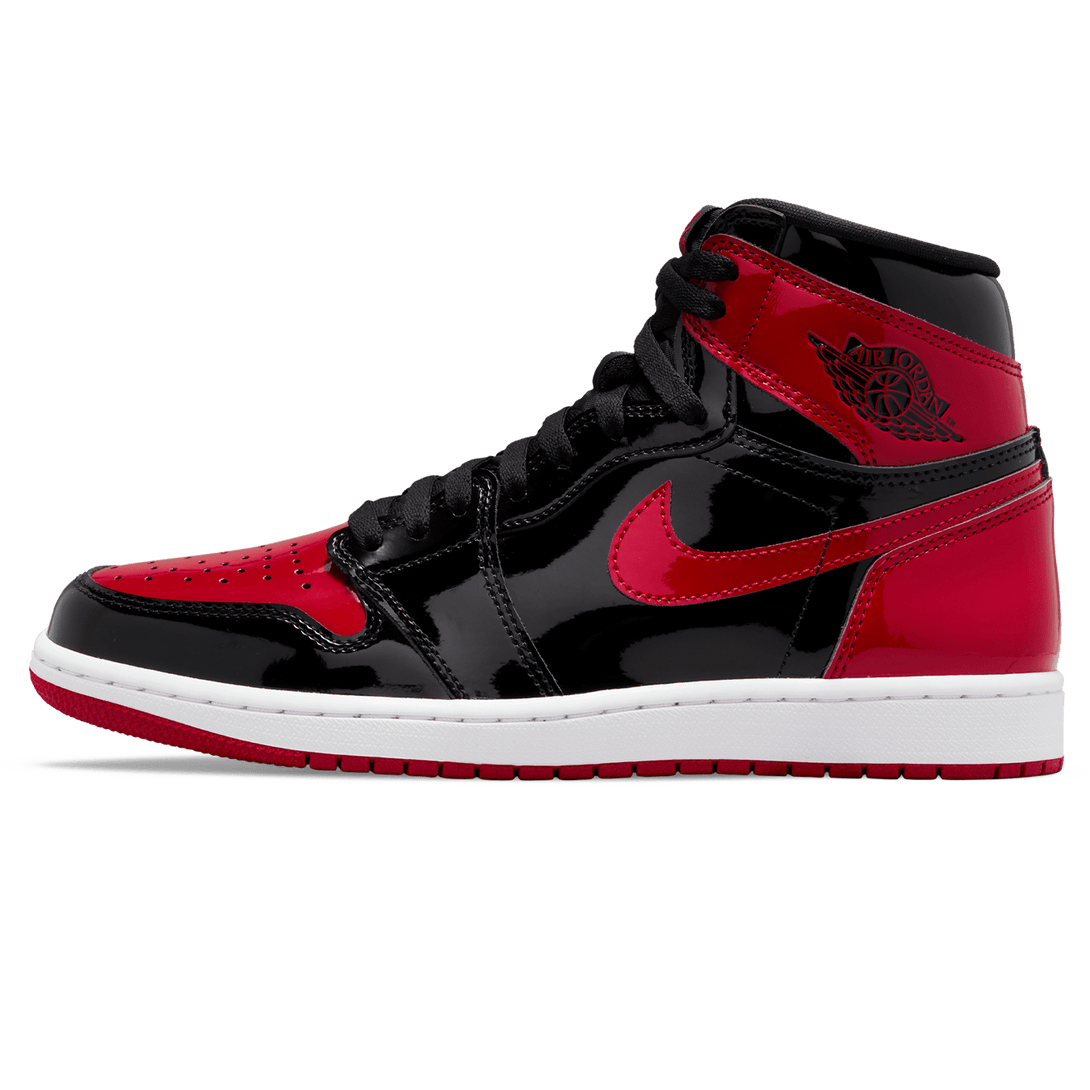 Air Jordan 1 Retro High OG 'Patent Bred'- Streetwear Fashion - helmiss.com