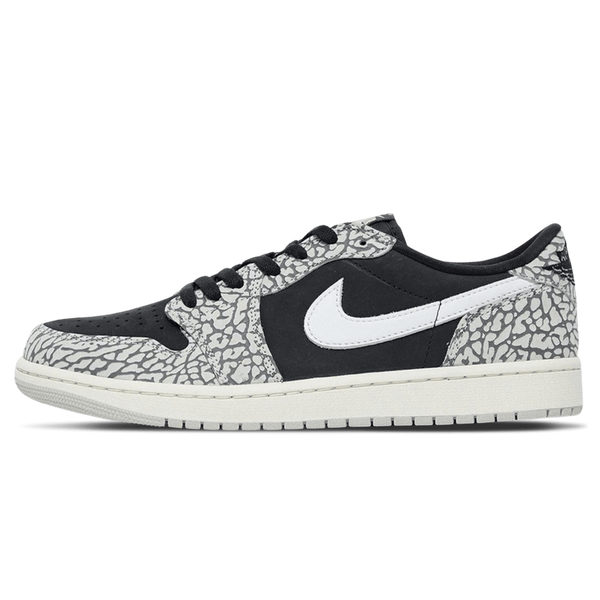 Air Jordan 1 Retro Low OG 'Black Cement'- Streetwear Fashion - helmiss.com