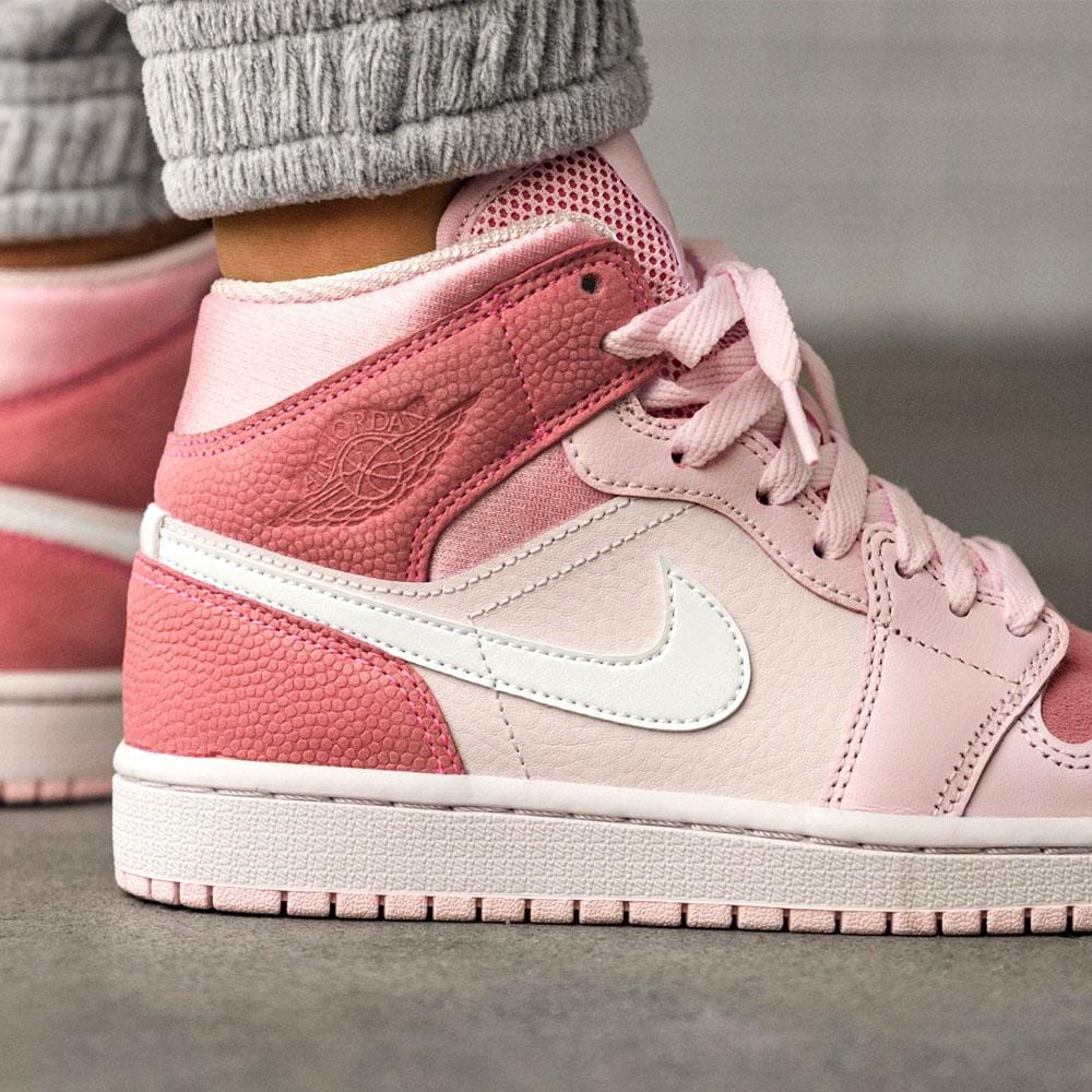 Air Jordan 1 WMNS Mid “Digital Pink”- Streetwear Fashion - helmiss.com