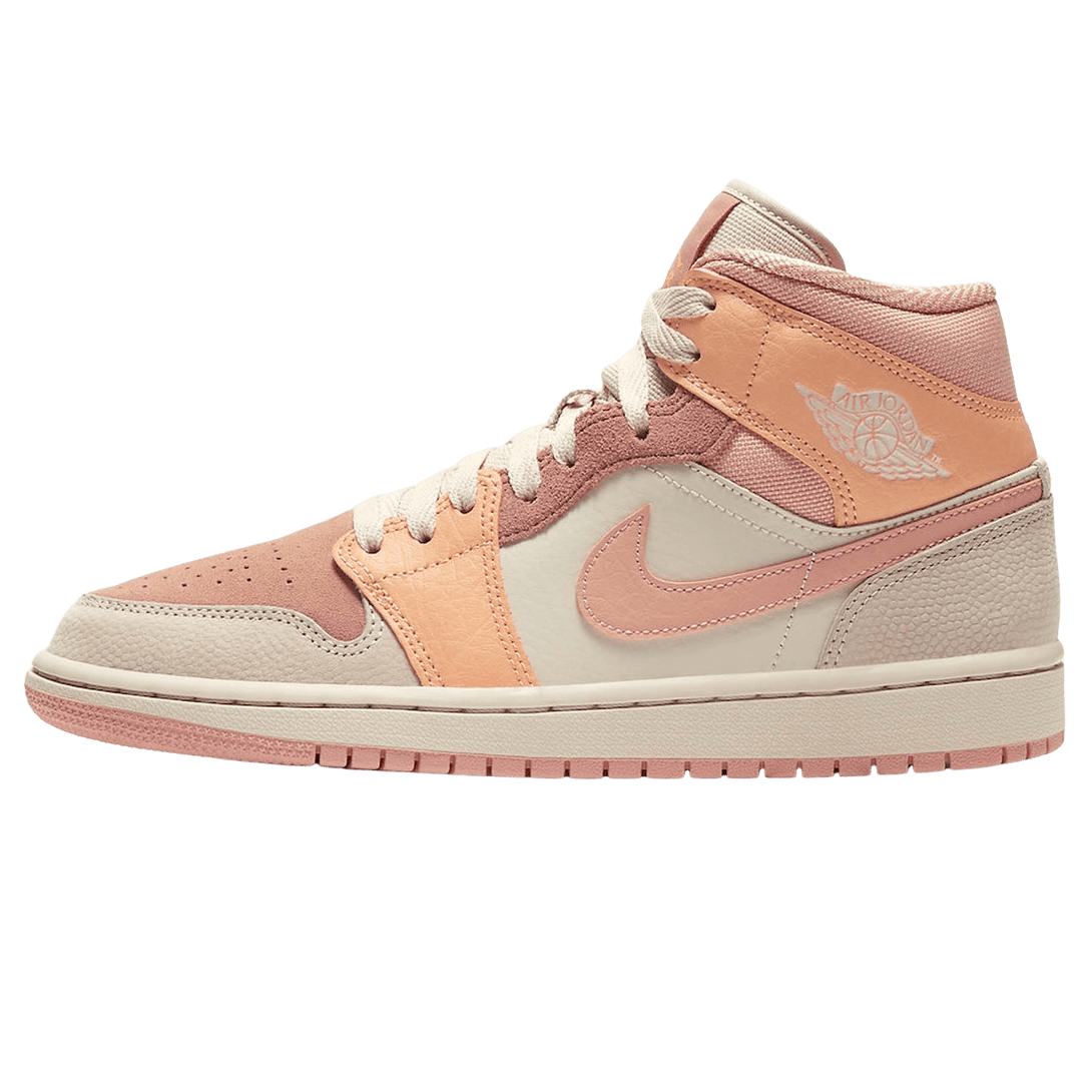 Air Jordan 1 Wmns Mid 'Apricot'- Streetwear Fashion - helmiss.com