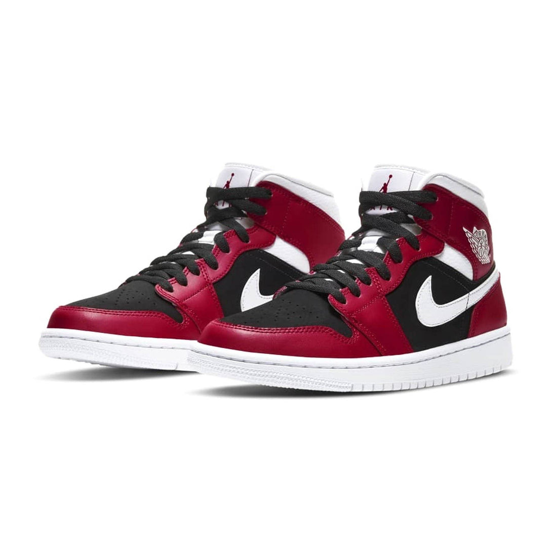 Air Jordan 1 Wmns Mid 'Gym Red Black'- Streetwear Fashion - helmiss.com