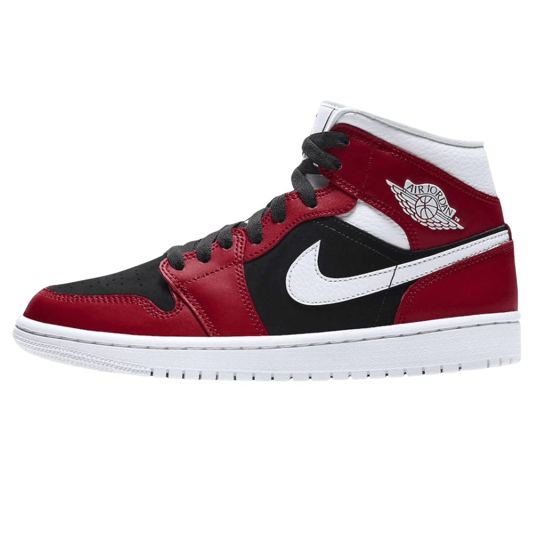 Air Jordan 1 Wmns Mid 'Gym Red Black'- Streetwear Fashion - helmiss.com