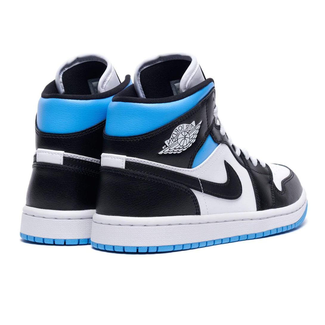 Air Jordan 1 Wmns Mid 'Royal Black Blue'- Streetwear Fashion - helmiss.com