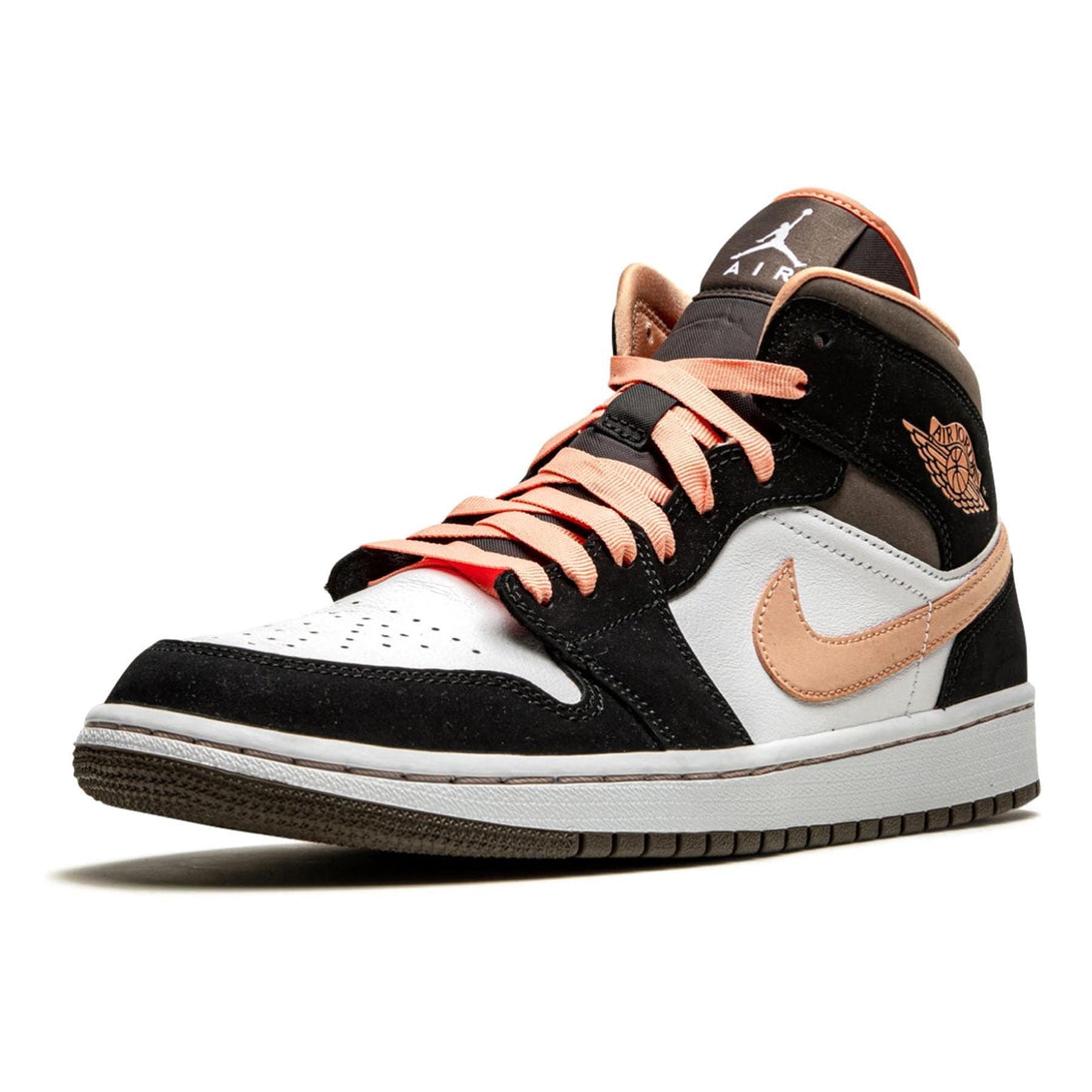 Air Jordan 1 Wmns Mid SE 'Peach Mocha'- Streetwear Fashion - helmiss.com