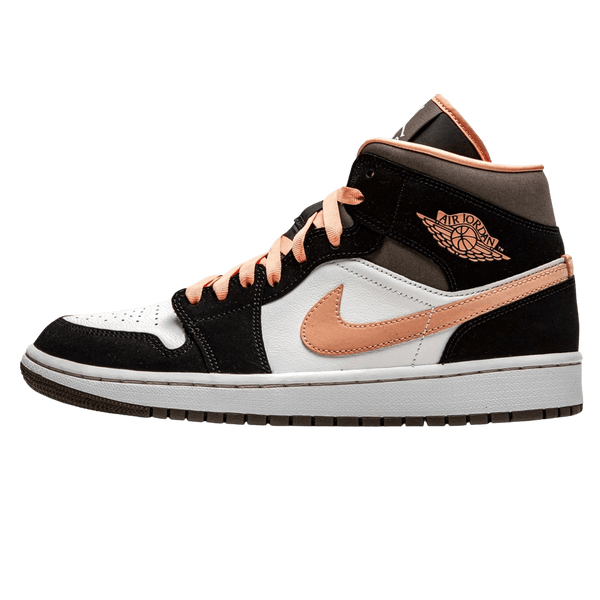 Air Jordan 1 Wmns Mid SE 'Peach Mocha'- Streetwear Fashion - helmiss.com