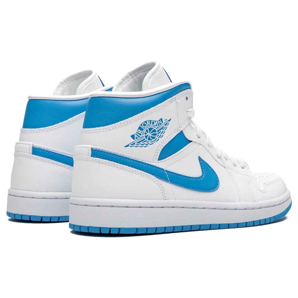 Air Jordan 1 Wmns Mid 'UNC' White Carolina Blue- Streetwear Fashion - helmiss.com