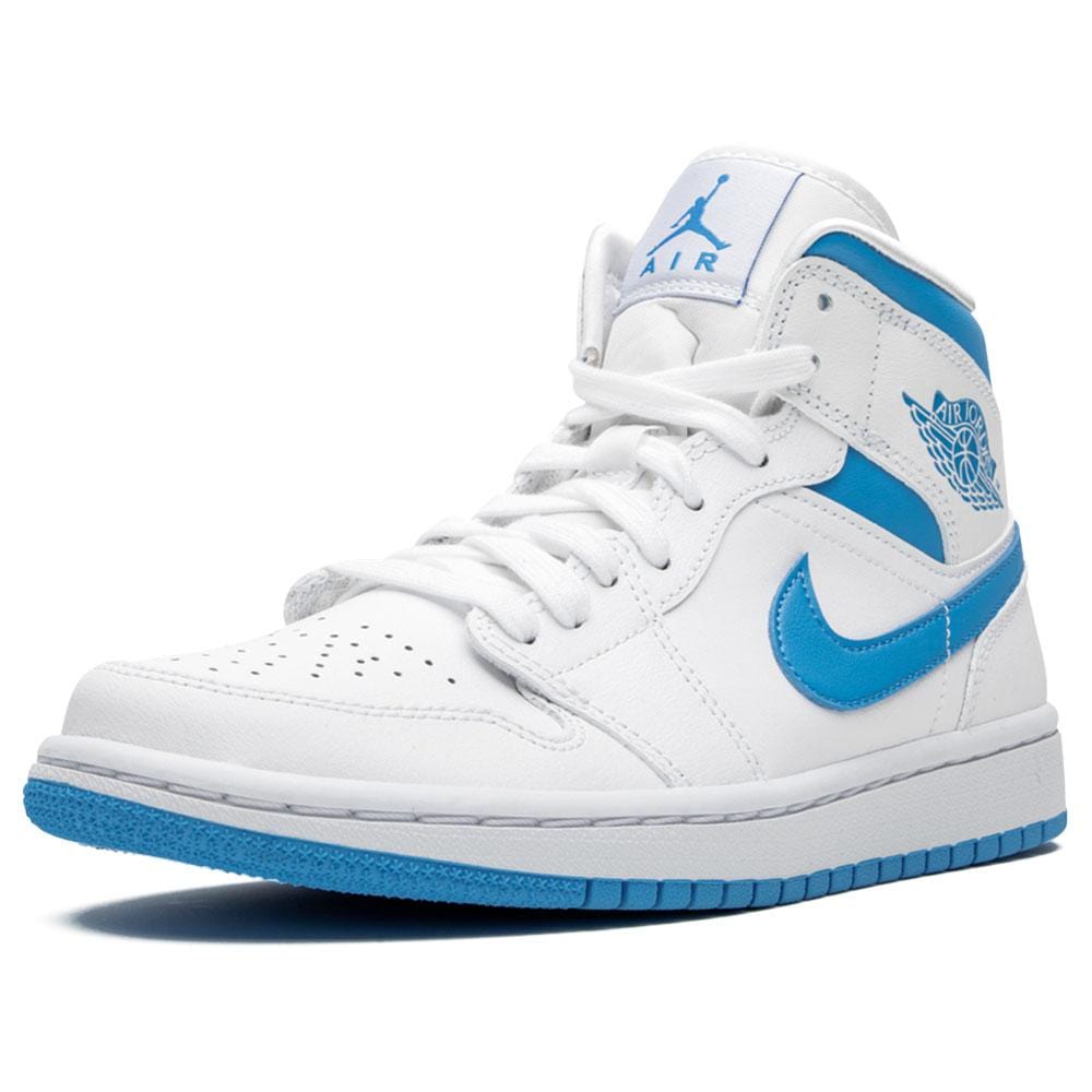 Air Jordan 1 Wmns Mid 'UNC' White Carolina Blue- Streetwear Fashion - helmiss.com