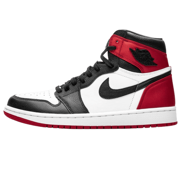 Air Jordan 1 Wmns Retro High 'Satin Black Toe'- Streetwear Fashion - helmiss.com