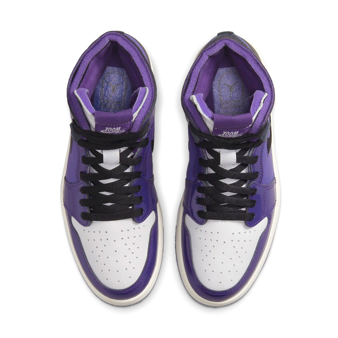 Air Jordan 1 Zoom Comfort Wmns 'Court Purple Patent'- Streetwear Fashion - helmiss.com