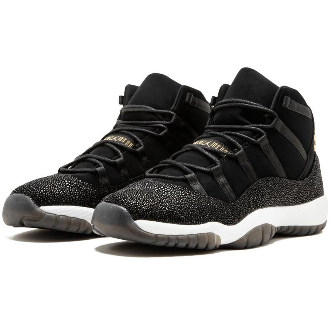 Air Jordan 11 HC Heiress GG Black-Metallic Gold- Streetwear Fashion - helmiss.com