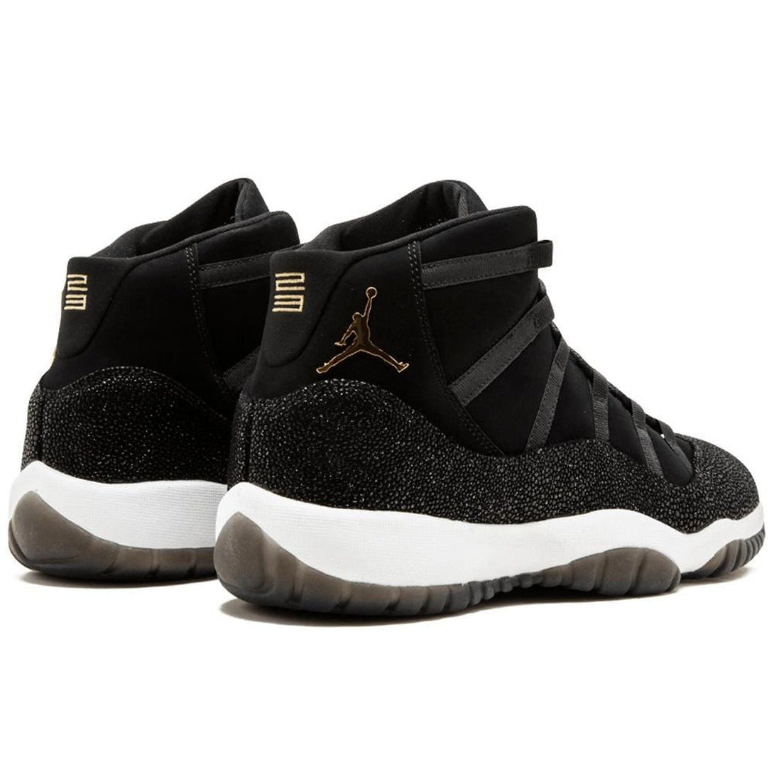 Air Jordan 11 HC Heiress GG Black-Metallic Gold- Streetwear Fashion - helmiss.com