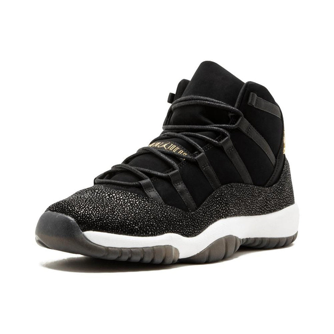 Air Jordan 11 HC Heiress GG Black-Metallic Gold- Streetwear Fashion - helmiss.com