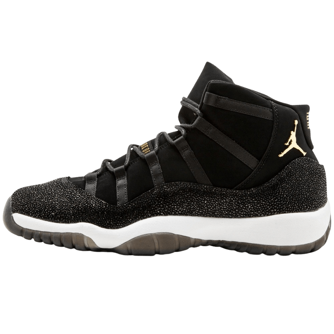 Air Jordan 11 HC Heiress GG Black-Metallic Gold- Streetwear Fashion - helmiss.com