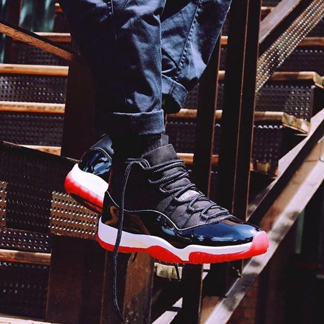 Air Jordan 11 Retro 'Bred' 2019- Streetwear Fashion - helmiss.com