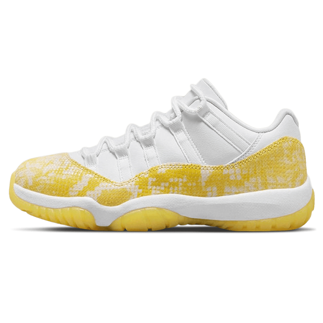 Air Jordan 11 Retro Low Wmns 'Yellow Snakeskin'- Streetwear Fashion - helmiss.com