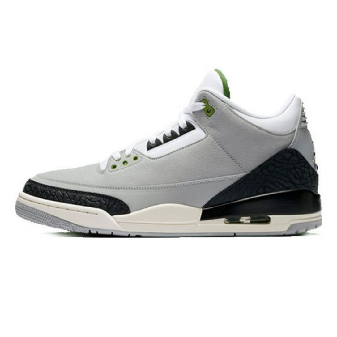 Air Jordan 3 Retro 'Chlorophyll'- Streetwear Fashion - helmiss.com