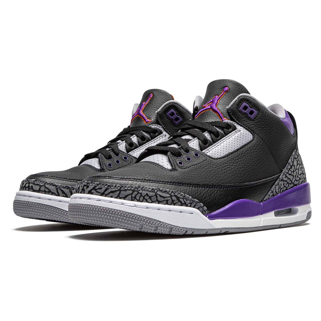 Air Jordan 3 Retro 'Court Purple'- Streetwear Fashion - helmiss.com