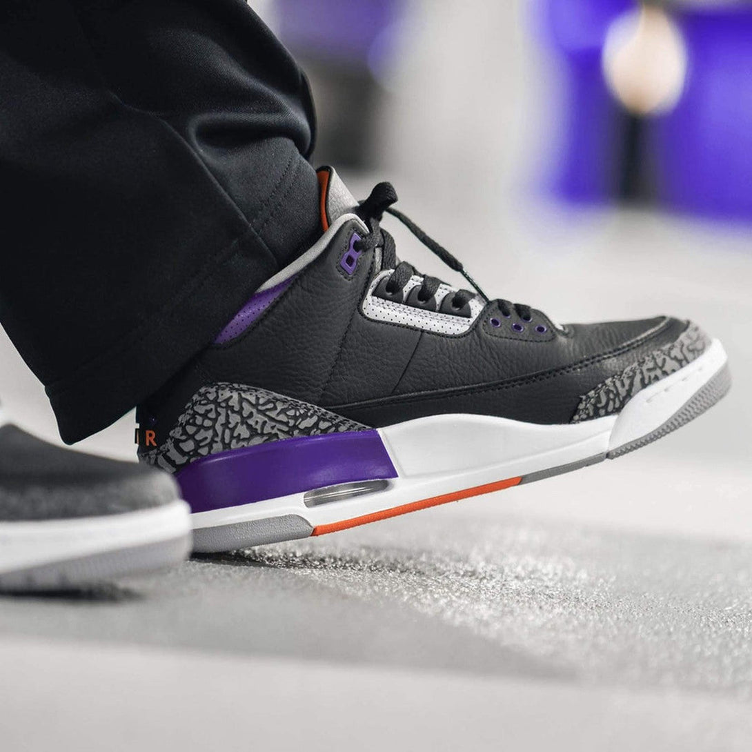 Air Jordan 3 Retro 'Court Purple'- Streetwear Fashion - helmiss.com