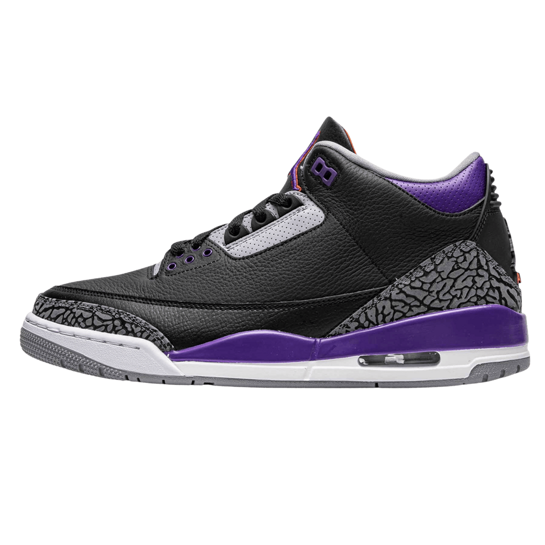 Air Jordan 3 Retro 'Court Purple'- Streetwear Fashion - helmiss.com