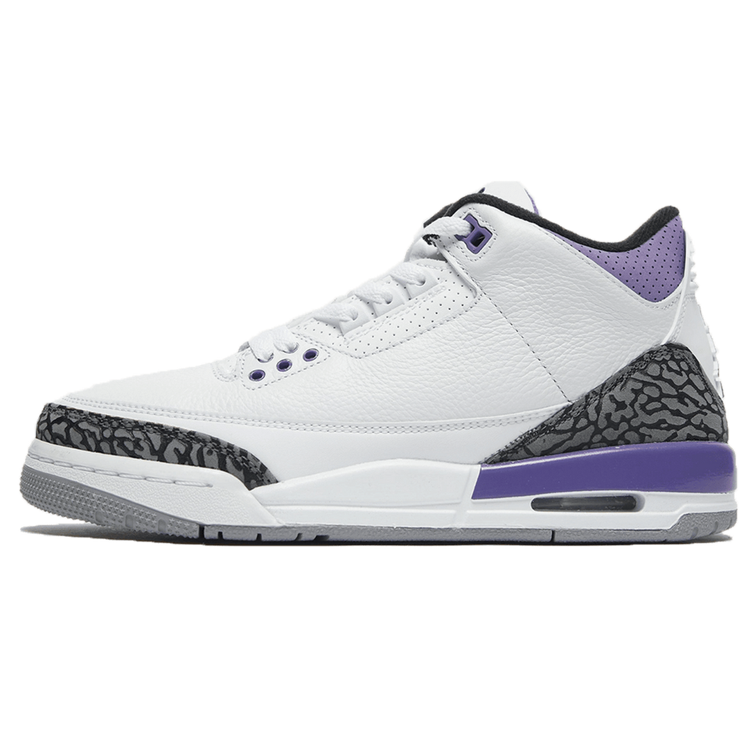 Air Jordan 3 Retro 'Dark Iris'- Streetwear Fashion - helmiss.com