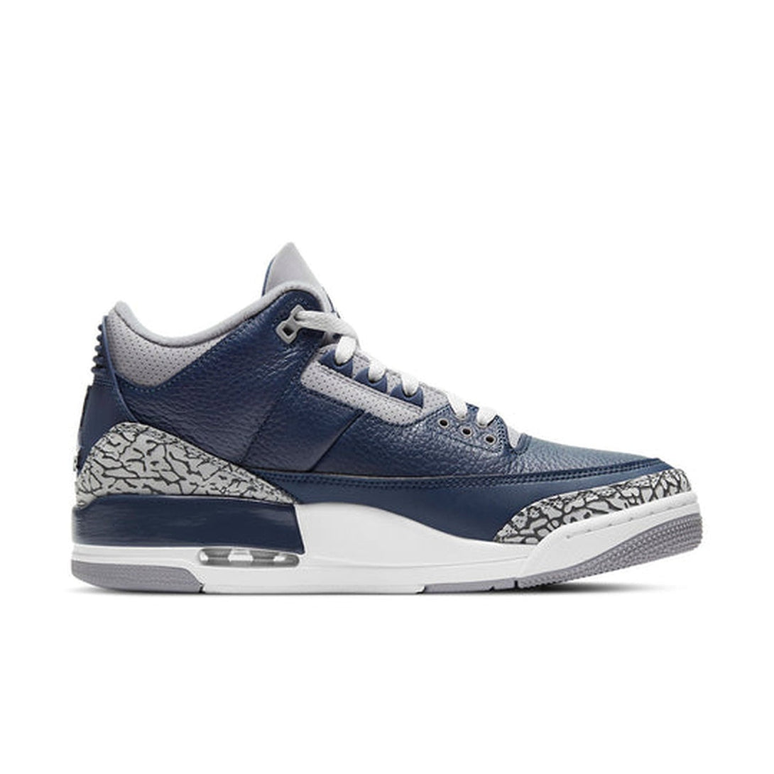 Air Jordan 3 Retro 'Georgetown'- Streetwear Fashion - helmiss.com