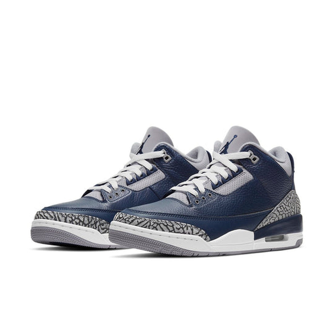 Air Jordan 3 Retro 'Georgetown'- Streetwear Fashion - helmiss.com