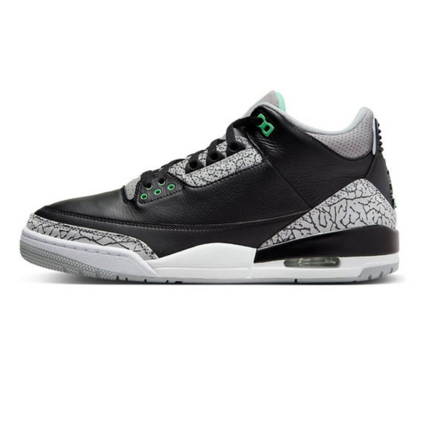 Air Jordan 3 Retro 'Green Glow'- Streetwear Fashion - helmiss.com