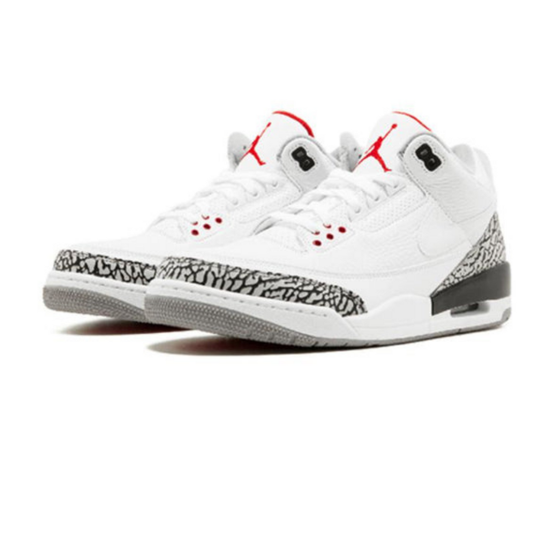 Air Jordan 3 Retro JTH NRG 'White Cement'- Streetwear Fashion - helmiss.com