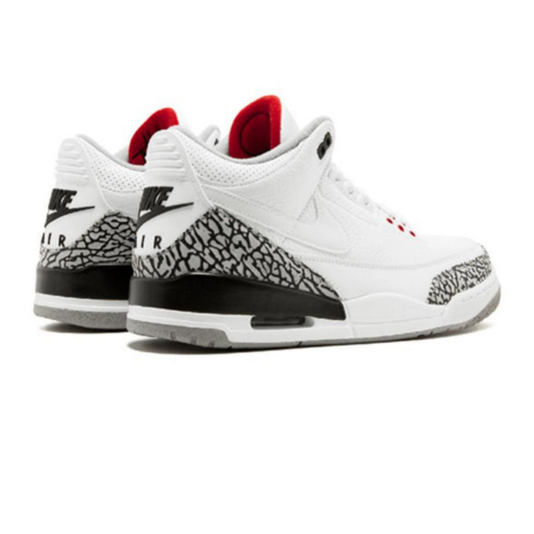 Air Jordan 3 Retro JTH NRG 'White Cement'- Streetwear Fashion - helmiss.com