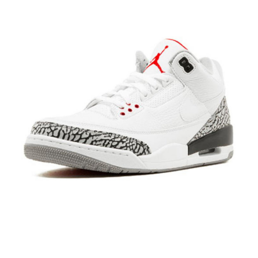 Air Jordan 3 Retro JTH NRG 'White Cement'- Streetwear Fashion - helmiss.com