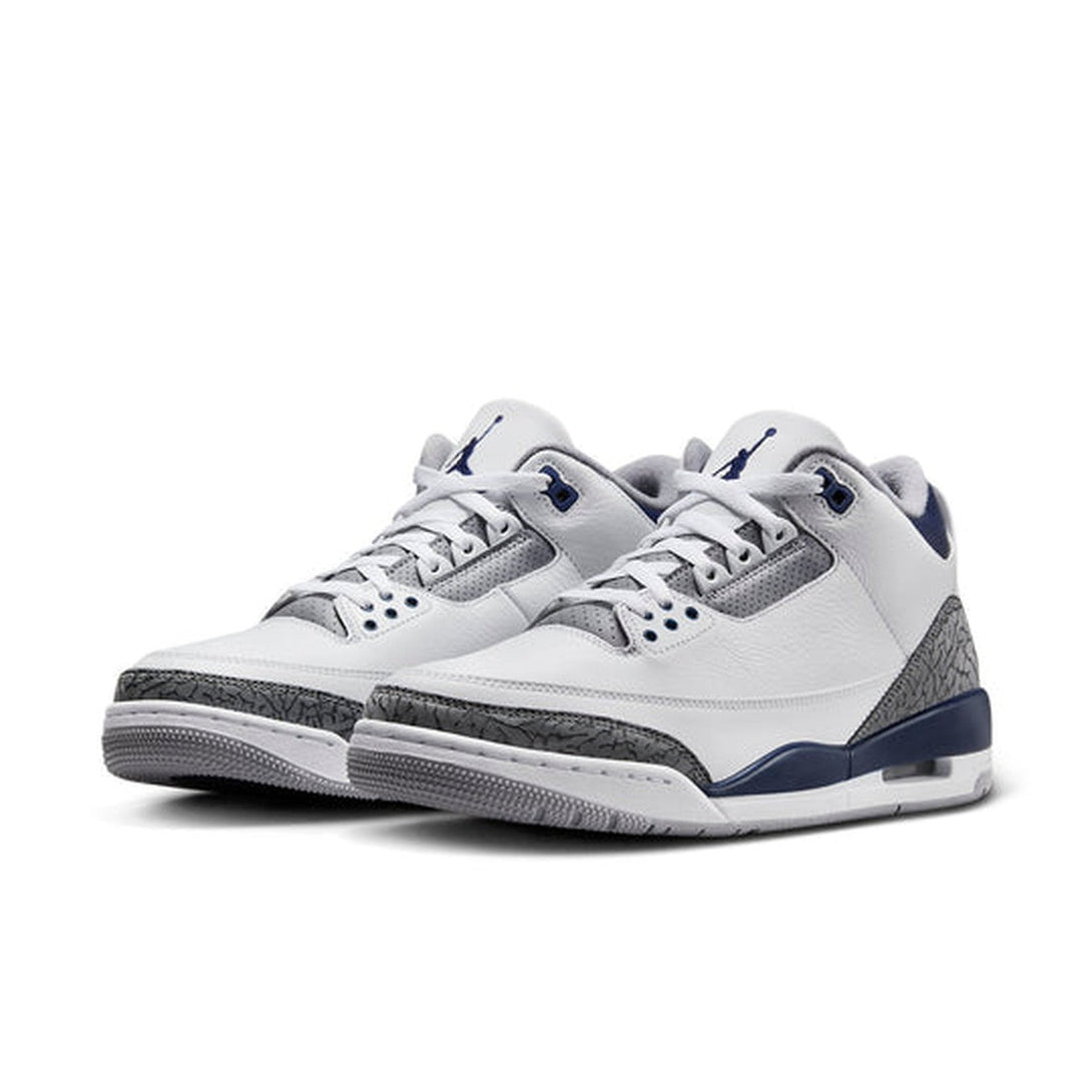 Air Jordan 3 Retro 'Midnight Navy'- Streetwear Fashion - helmiss.com