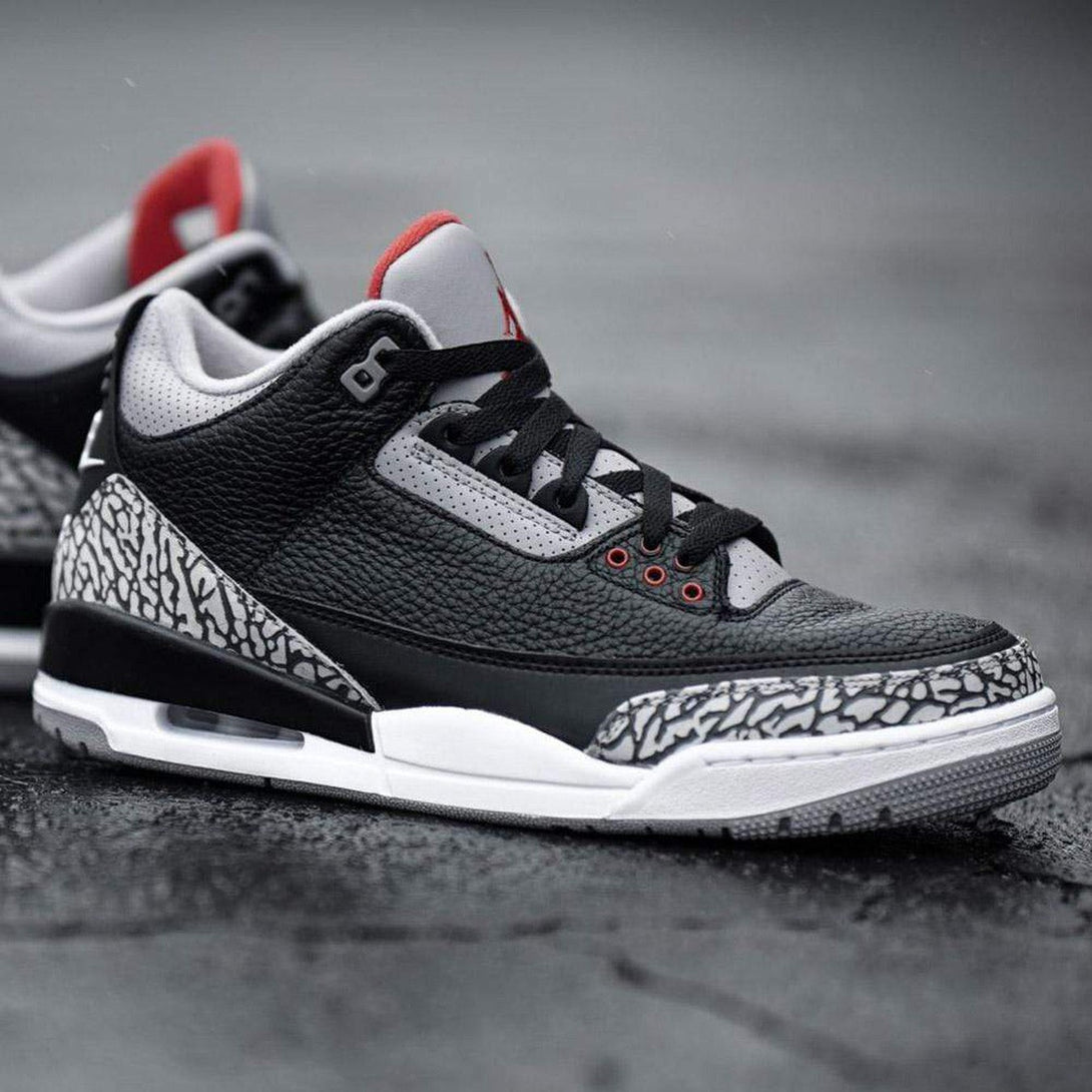 Air Jordan 3 Retro OG 'Black Cement'- Streetwear Fashion - helmiss.com