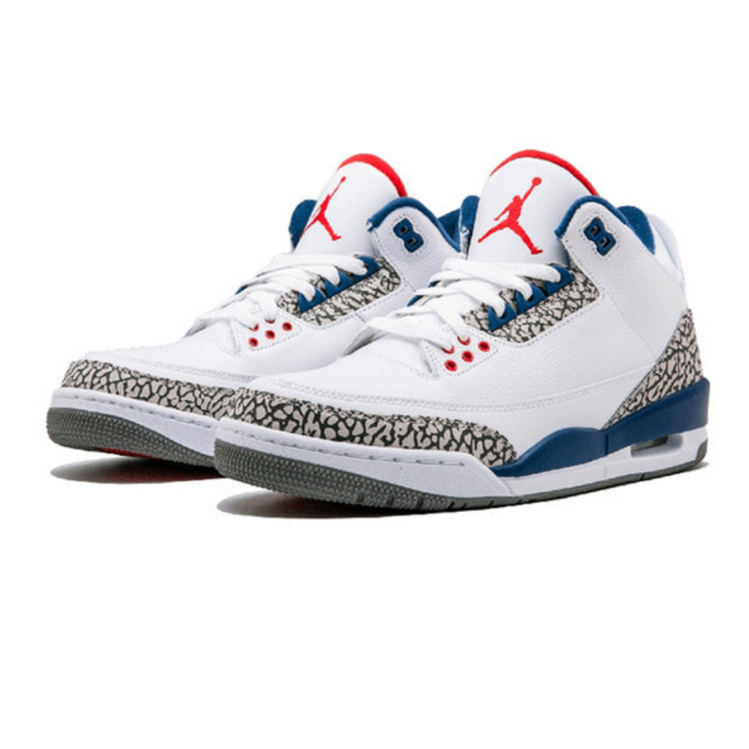 Air Jordan 3 Retro OG 'True Blue'- Streetwear Fashion - helmiss.com