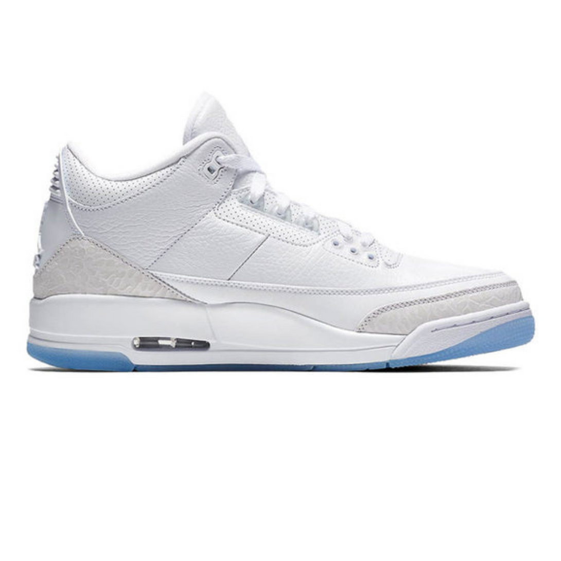 Air Jordan 3 Retro 'Triple White'- Streetwear Fashion - helmiss.com