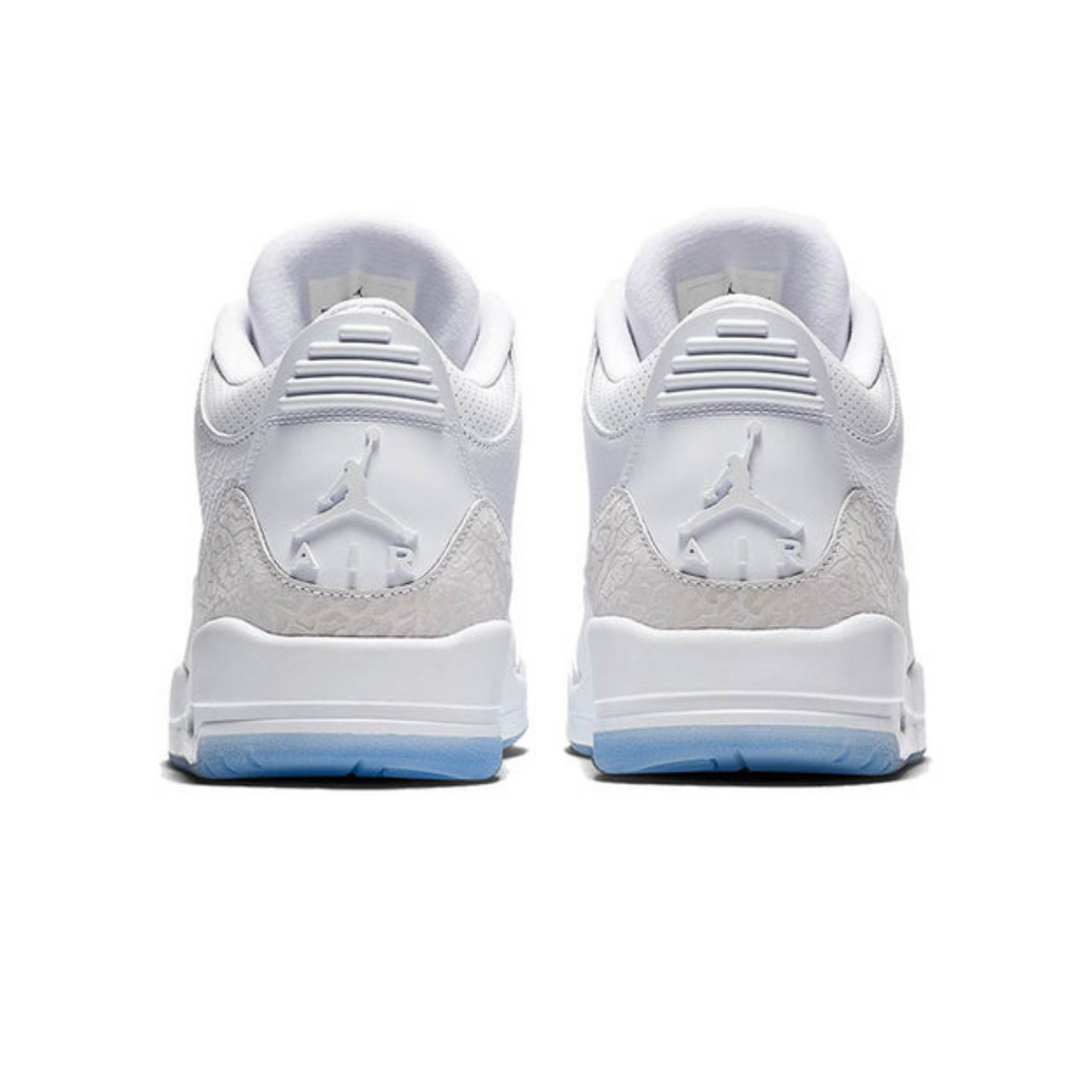 Air Jordan 3 Retro 'Triple White'- Streetwear Fashion - helmiss.com