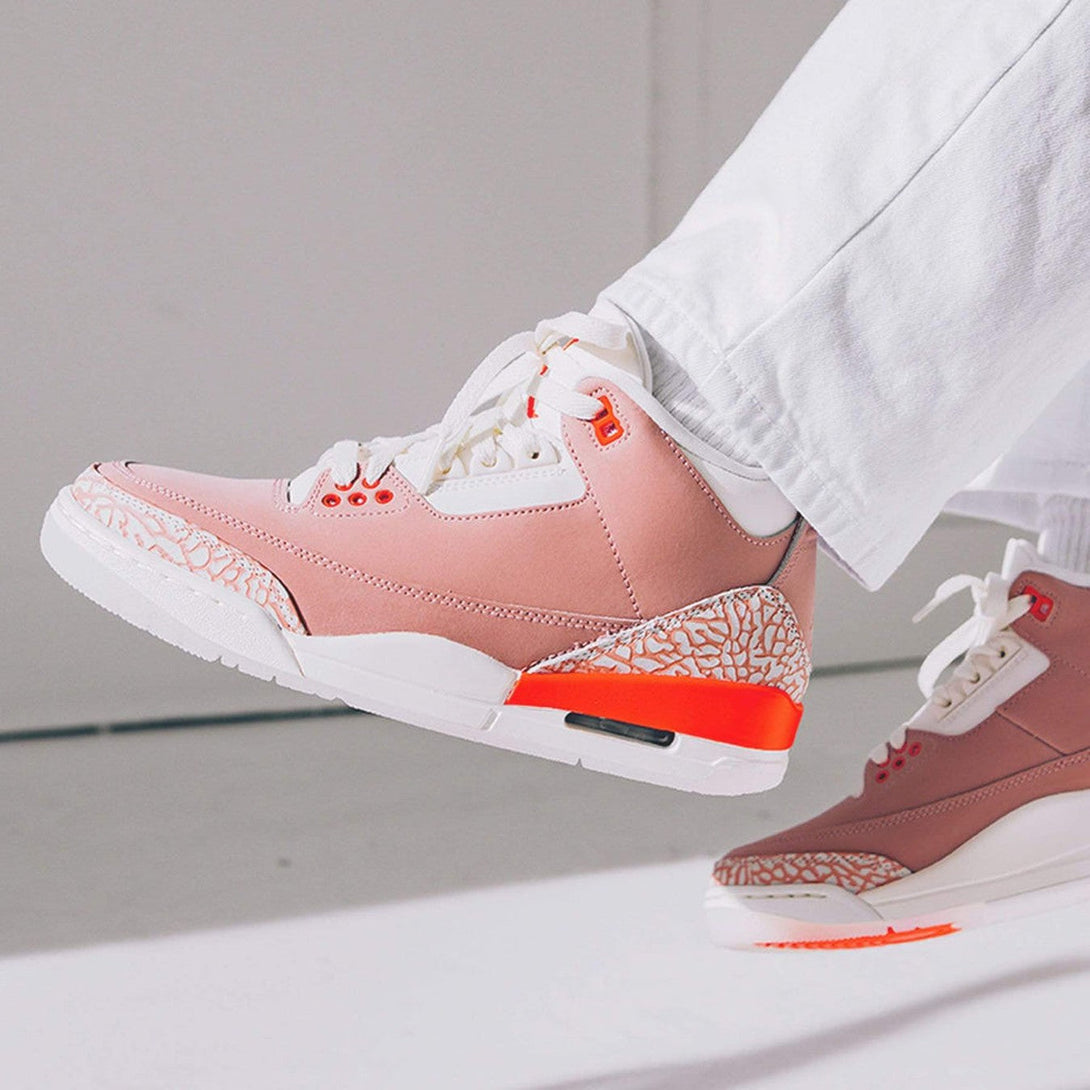 Air Jordan 3 Retro Wmns 'Rust Pink'- Streetwear Fashion - helmiss.com