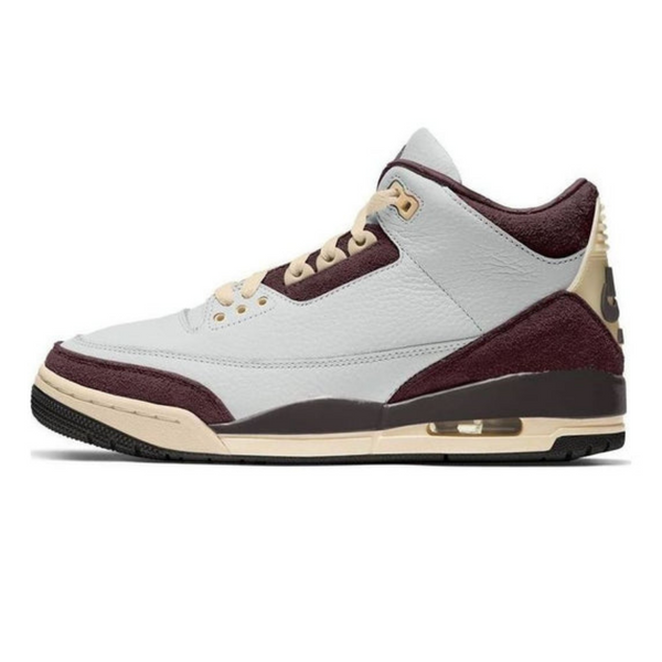 Air Jordan 3 Retro x A Ma Manire 'Burgundy Crush'- Streetwear Fashion - helmiss.com