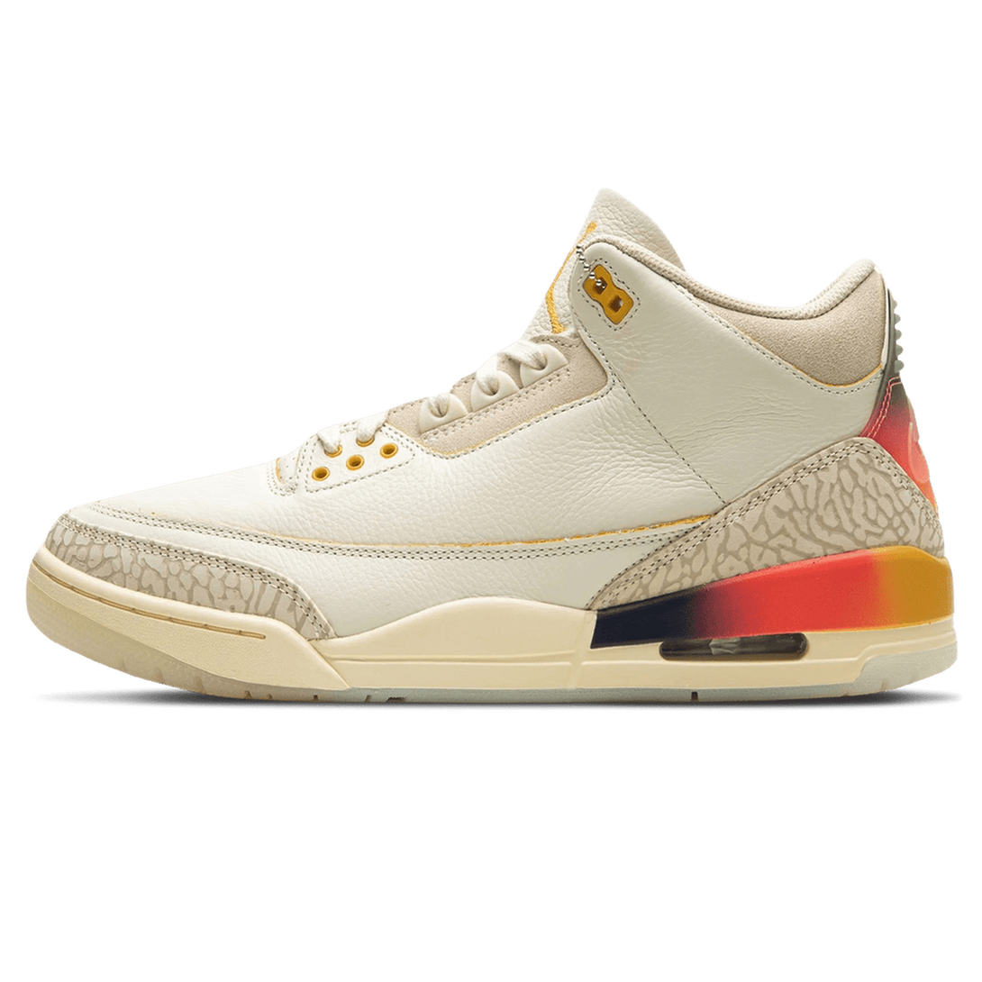 Air Jordan 3 Retro x J. Balvin 'Medellín Sunset'- Streetwear Fashion - helmiss.com