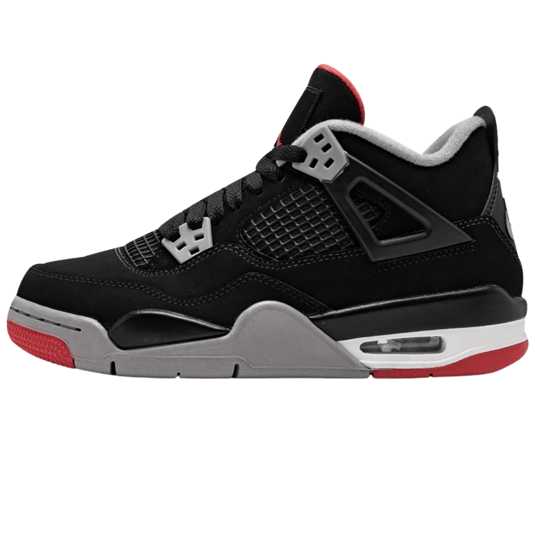 Air Jordan 4 Bred (GS)- Streetwear Fashion - helmiss.com