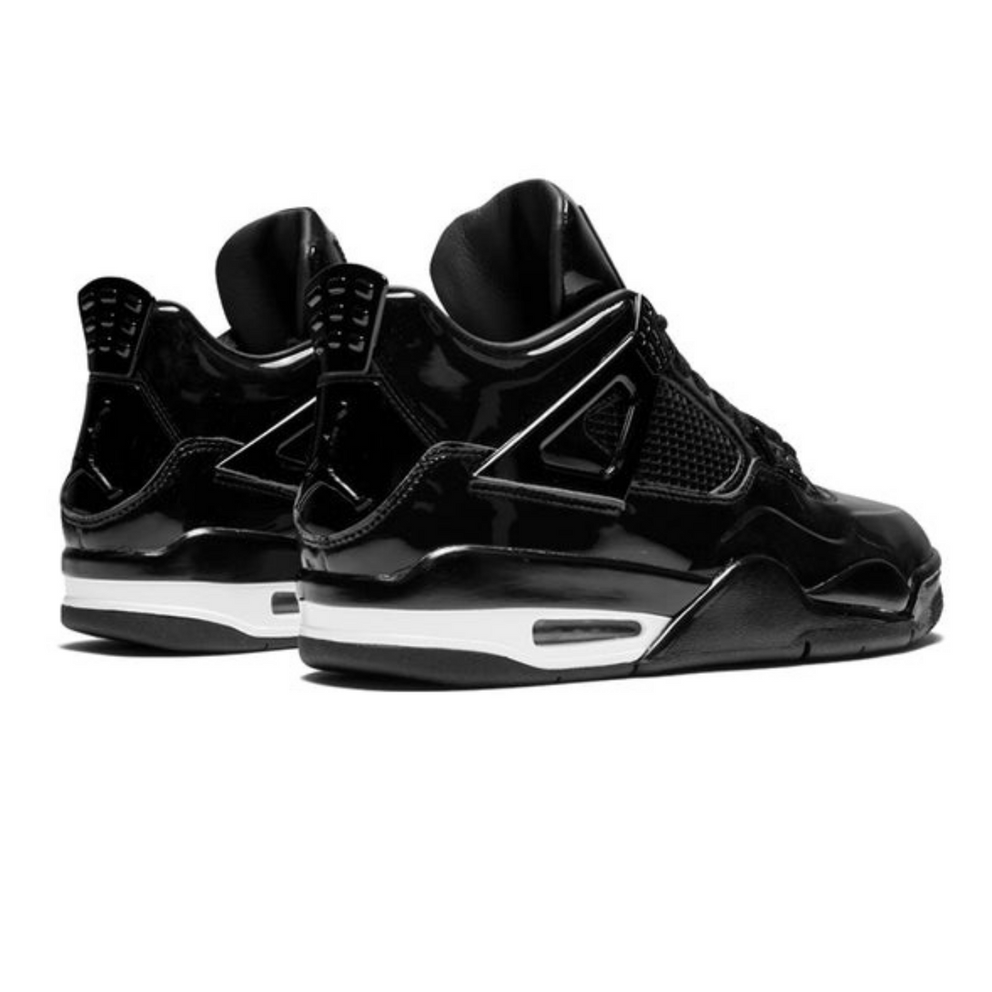 Air Jordan 4 Retro 11Lab4 'Black Patent Leather'- Streetwear Fashion - helmiss.com