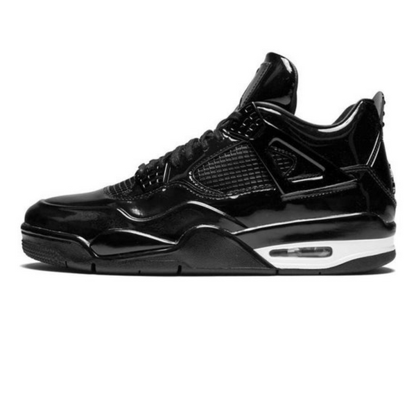 Air Jordan 4 Retro 11Lab4 'Black Patent Leather'- Streetwear Fashion - helmiss.com