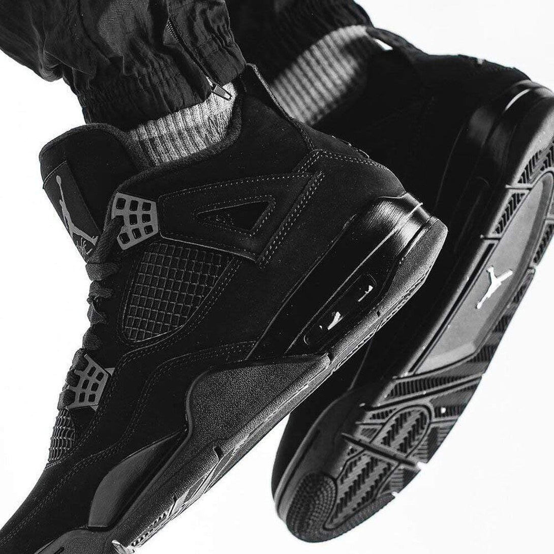 Air Jordan 4 Retro 'Black Cat' 2020- Streetwear Fashion - helmiss.com