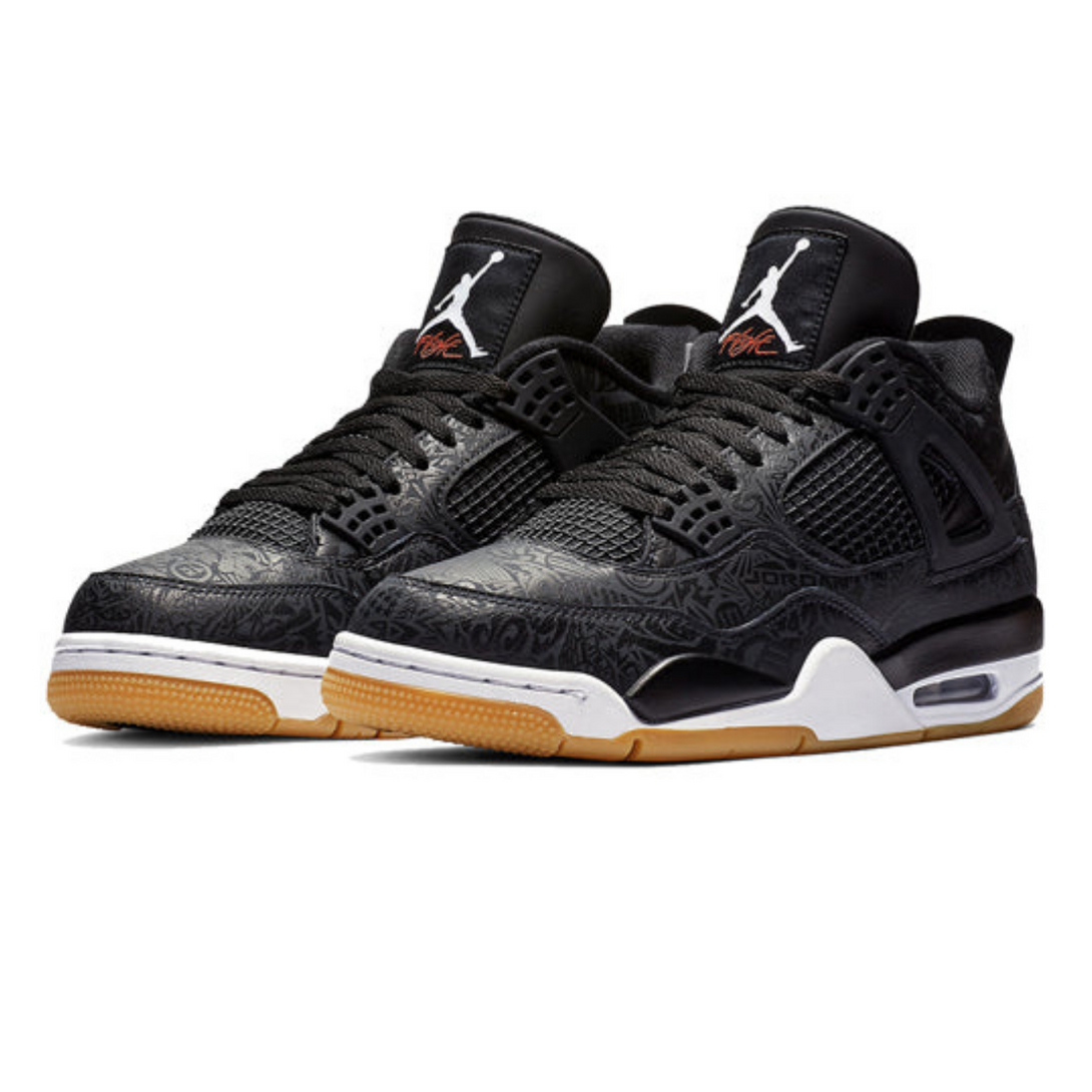 Air Jordan 4 Retro 'Black Laser'- Streetwear Fashion - helmiss.com