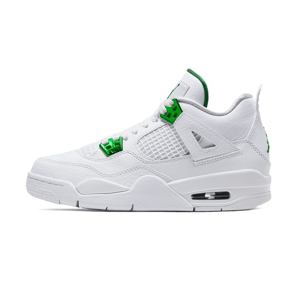 Air Jordan 4 Retro GS 'Green Metallic'- Streetwear Fashion - helmiss.com