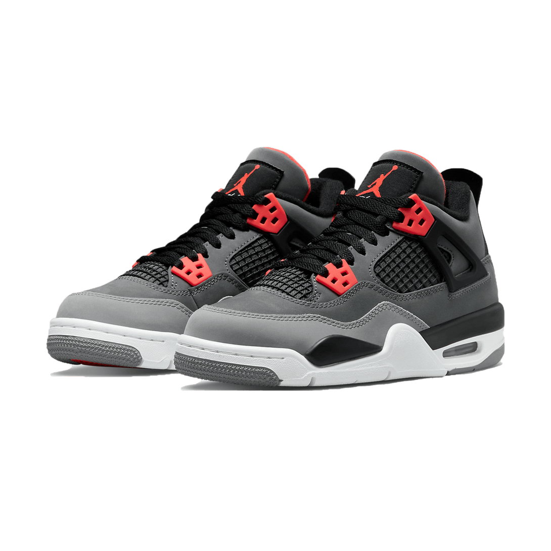 Air Jordan 4 Retro GS 'Infrared'- Streetwear Fashion - helmiss.com