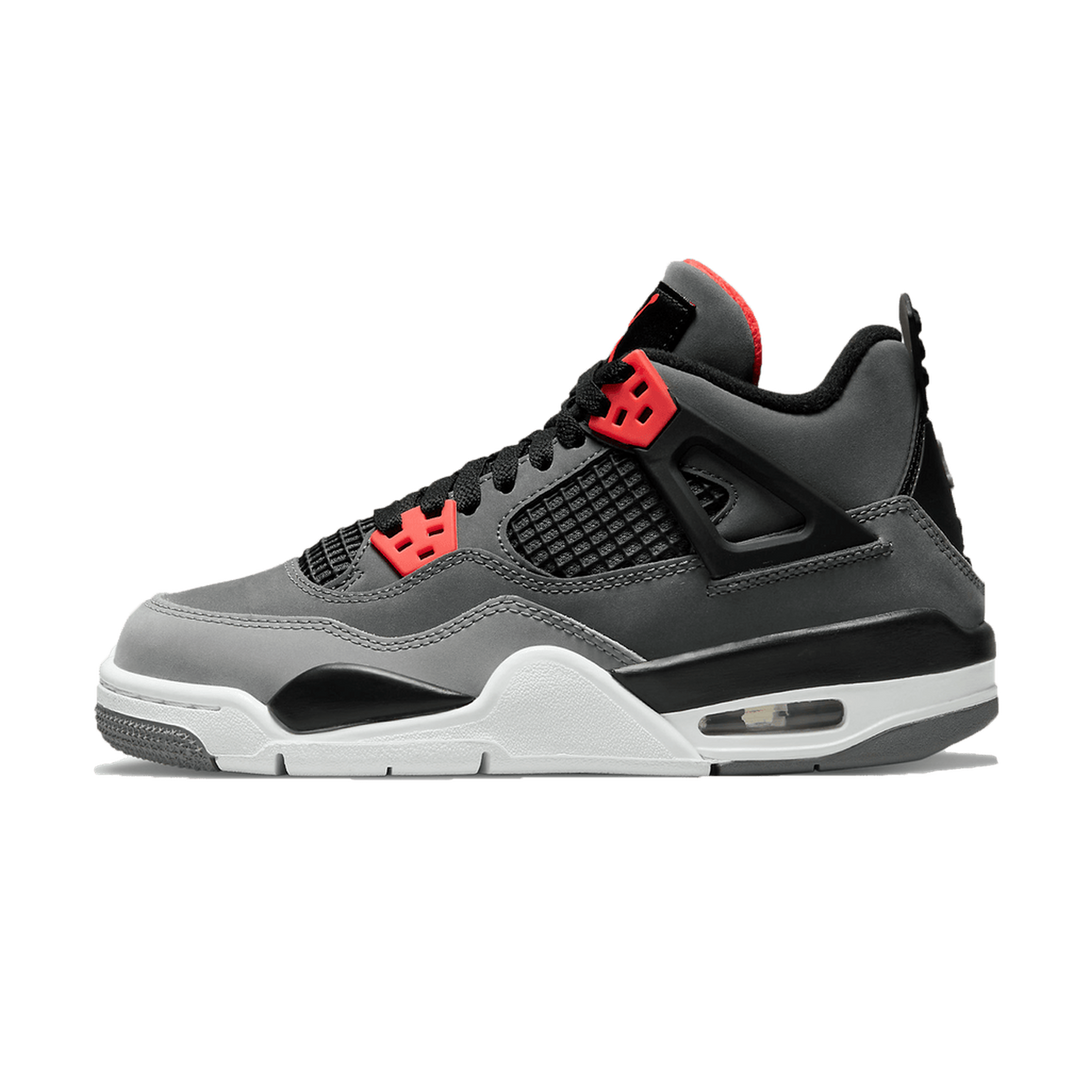 Air Jordan 4 Retro GS 'Infrared'- Streetwear Fashion - helmiss.com